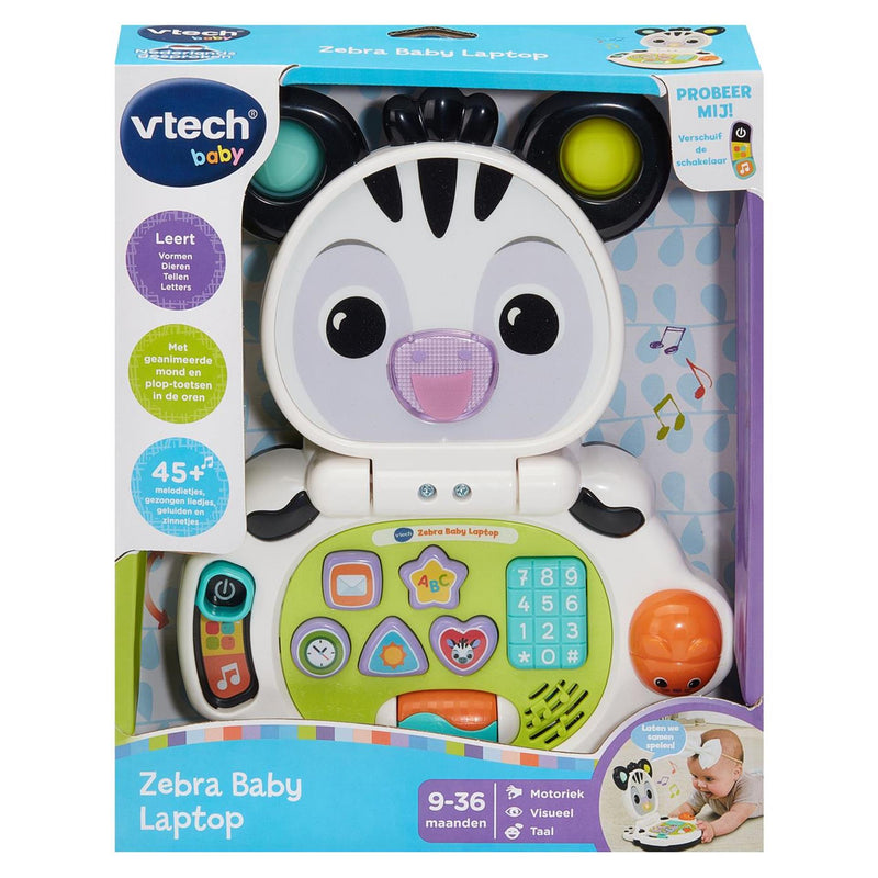 Load image into Gallery viewer, Vtech zebra baby laptop zebra baby laptop
