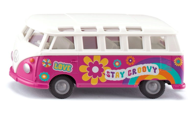 Load image into Gallery viewer, Siku vw t1 samba flowerpower camper
