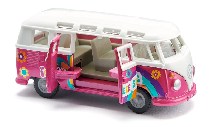 Load image into Gallery viewer, Siku vw t1 samba flowerpower camper
