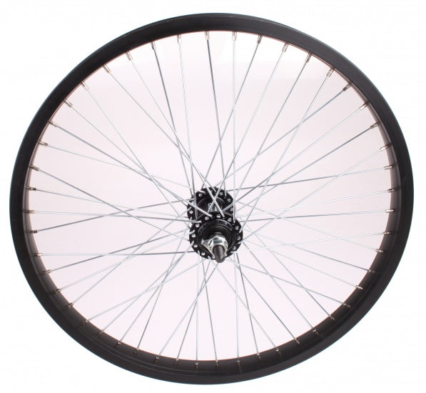Load image into Gallery viewer, Voorwiel Freestyle 20 inch Aluminium 48G Zwart
