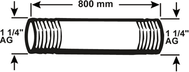 Cornat galva buis mm 5 4 800mm (530) - vzs5305480