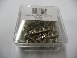 Fender bolt M5x25 stainless steel with lock nut (50 pieces)