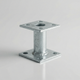 Waelbers consolesteun 70mm, paalhouder thermisch verzinkt (fv) - 1 stuk(s) - 429393.99