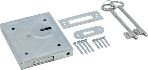 Waelbers kelderbandslot+2 sleutels p.10 - 10 stuk(s) - 147569.05