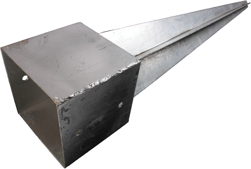 Waelbers paalhouder met punt 151x151x900, thermisch verzinkt (fv) - 1 stuk(s) - 42740353.99