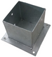 Waelbers paalhouder op plaat 151mm, thermisch verzinkt (fv) - 1 stuk(s) - 42836353.99