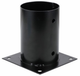 Waelbers paalhouder op plaat rond 80mm zwart - 1 stuk(s) - 428377.99