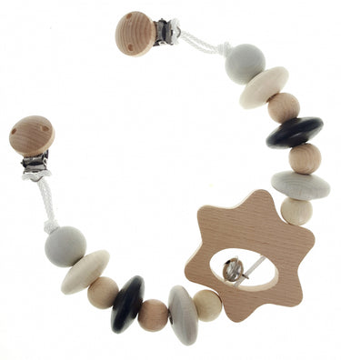 Hess wagenhanger ster, groot (naturel zwart)