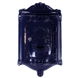 Postguard - Nostalgische Brievenbus blauw