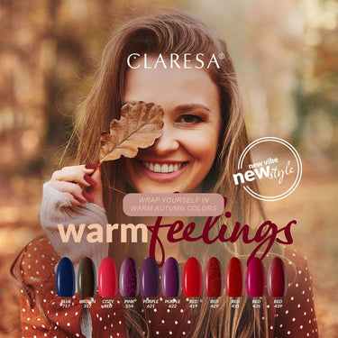 Claresa uv led gellak 5ml cozy red warm feelings