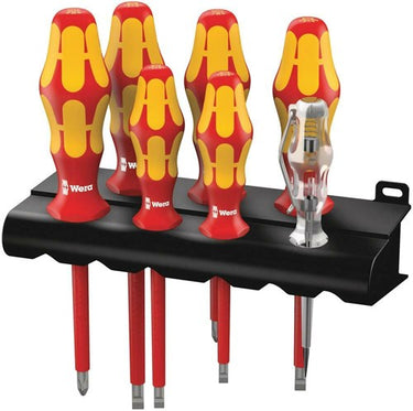 Wera 160 i 7 schroevendraaierset kraftform plus serie 100 + spanningszoeker + houder, 7 -delig - 1 stuk(s) - 05006147001