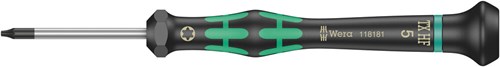 Wera 2067 kraftform micro torx® hf-schroevendraaier met vasthoudfunctie, tx 5 x 40 mm - 1 stuk(s) - 05118181001
