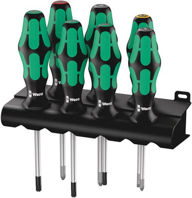 Wera 335 350 367 7 schroevendraaiserset kraftform plus lasertip + houder, 7 -delig - 1 stuk(s) - 05320540001
