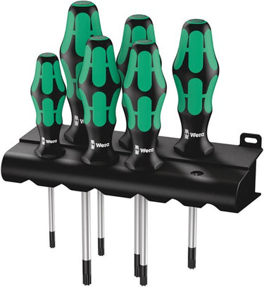 Wera 367 6 schroevendraaierset kraftform plus (zwart groen, 6-delig)