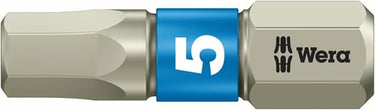 Wera 3840 1 ts bits zeskant, rvs, hex-plus, 6.0 x 25 mm - 1 stuk(s) - 05071076001