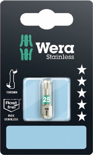 Wera 3867 1 ts sb torx® bits, rvs, tx 25 x 25 mm - 1 stuk(s) - 05073623001