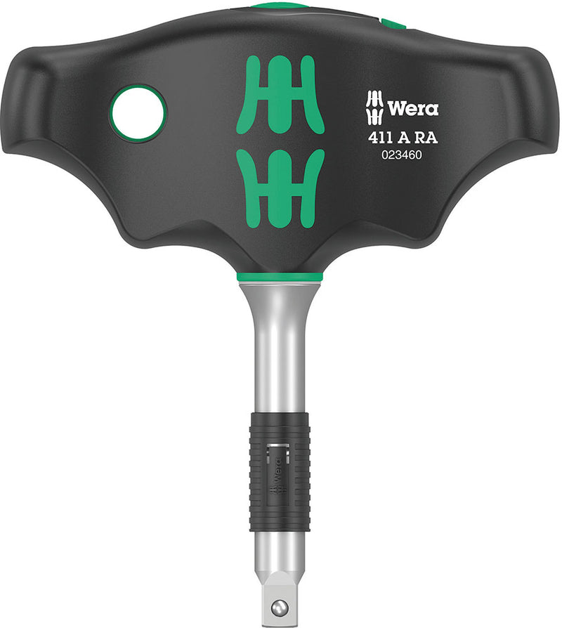 Load image into Gallery viewer, Wera 411 a ra t-handle adapter screwdriver with ratchet function, 1 4
