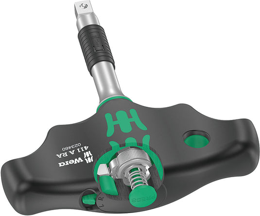Wera 411 a ra t-handle adapter screwdriver with ratchet function, 1 4