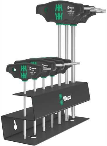 Wera 467 7 torx® hf schroevendraaierset 2 | t-greep set torx® hf | met vasthoudtfunctie | 7-delig - 05023456001