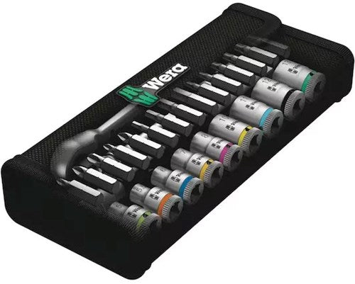 Load image into Gallery viewer, Wera 8100 sa 8 zyklop metal-ratelset, omschakelpal, 1 4 -aandrijving, metrisch , 28 -delig - 1 stuk(s) - 05004018001
