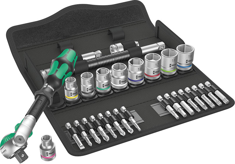Load image into Gallery viewer, Wera 8100 sb 6 zyklop speed ratchet set, 3 8 drive
