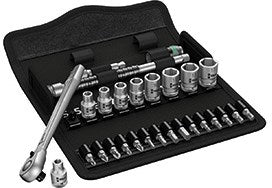 Wera 8100 sb 8 zyklop metal-ratelset, omschakelpal, 3 8 -aandrijving, metrisch , 29 -delig - 1 stuk(s) - 05004048001