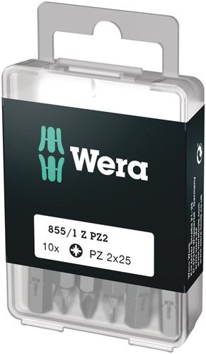 Load image into Gallery viewer, Wera 855 1 z bits pozidriv, pz 2 x 25 mm (10 bits pro box) - 1 stuk(s) - 05072404001
