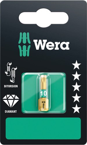 Load image into Gallery viewer, Wera 867 1 bdc torx® bits, tx 10 x 25 mm - 1 stuk(s) - 05134374001
