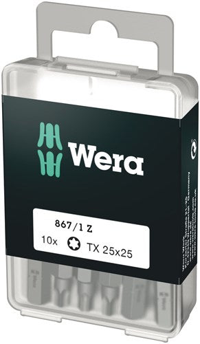 Wera 867 1 z torx® bits, tx 25 x 25 mm (10 bits pro box) - 1 stuk(s) - 05072409001