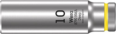 Wera 8790 hma deep hand- en machinedop met 1 4 -aandrijving, 10,0 x 50 mm - 05004507001