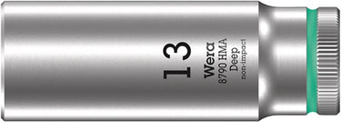 Wera 8790 hma deep hand- en machinedop met 1 4 -aandrijving, 13 x 50 mm - 05004510001