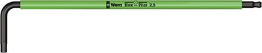 Wera 950 spkl stiftsleutel multicolour, metrisch, blacklaser, hex-plus, 2.5 mm - 1 stuk(s) - 05022604001