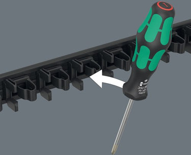 Wera 9650 magneetstrip kraftform schroevendraaierset, 9-delig - 05051012001