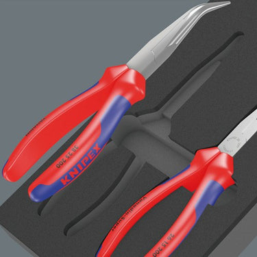 Wera 9781 schuimrubberen inzetstuk met knipex tangen set 2, 3‑delig tangenset (zwart grijs, in schuiminzet voor werkplaatswagen)