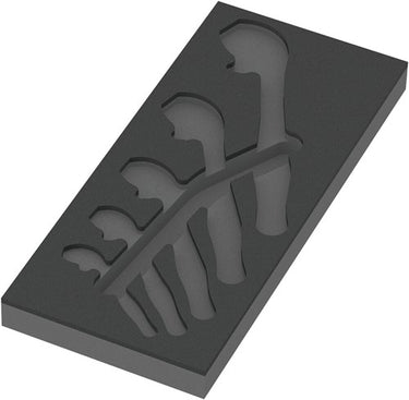 Wera 9832 schuimrubberen inzetstuk voor 6004 joker set 1, zonder gereedschap, 172 x 30 x 392 mm - 05137332001
