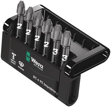 Wera bit-check 6 pz impaktor 1, 6 -delig - 1 stuk(s) - 05057692001