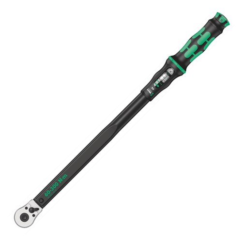 Wera click-torque c4 draaimomentsleutel met omschakelratel (zwart groen, 60-300nm, uitgang 1 2 )
