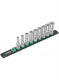 Wera dop-magneetstrip b deep 1 doppenset, 3 8 -aandrijving, 9-delig - 05005440001