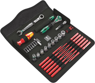 Wera kraftform kompakt w imperial 1 gereedschapsset (zwart, incl. zyklop speed ratel met draaibare kop, 1 4 )