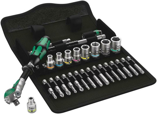 Wera 8100 sa 6 zyklop speed-ratelset, 1 4 -aandrijving, metrisch , 28 -delig - 1 stuk(s) - 05004016001