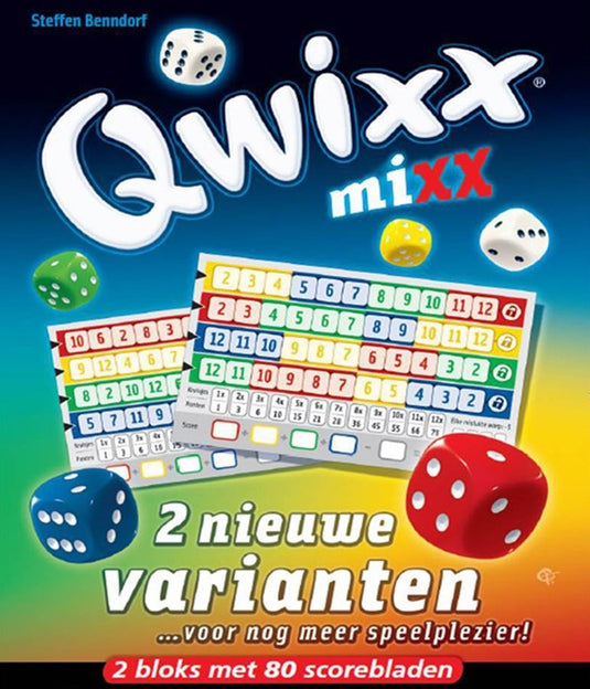 White goblin games qwixx mixx dobbelspel (nederlands, uitbreiding, 2 - 5 spelers, 15 minuten, vanaf 8 jaar)
