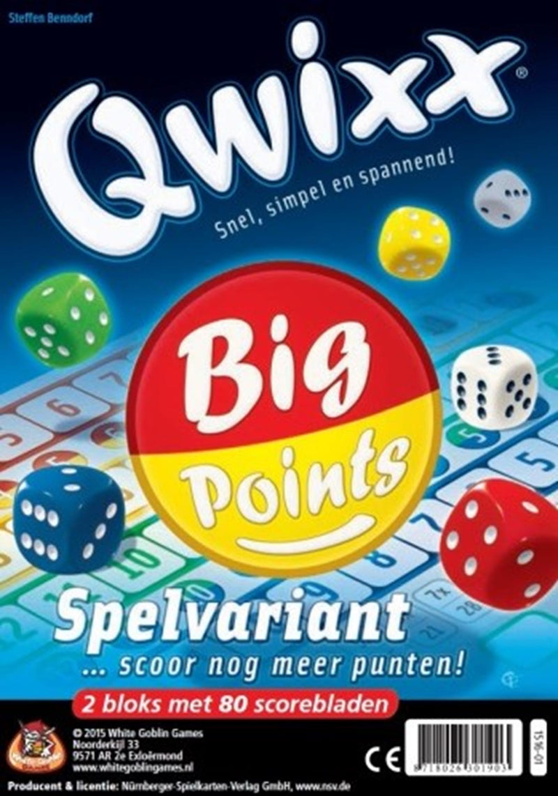 Load image into Gallery viewer, White goblin games qwixx big point
