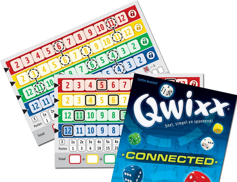 Load image into Gallery viewer, White goblin games qwixx connected
