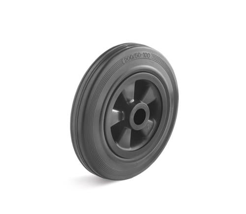Los wiel rubber ø100 kunststof kern (nml)