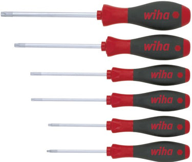 Wiha 362trk6 schroevendraaierset softfinish torx® tamper resistant (met boring) 6-delig - 24506