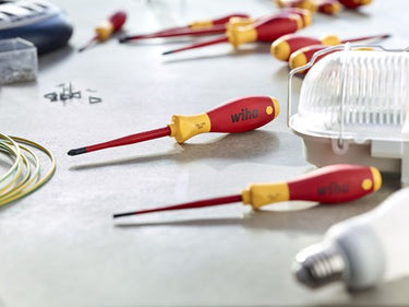 Wiha schroevendraaierset softfinish electric slimfix (rood geel, 6-delig)
