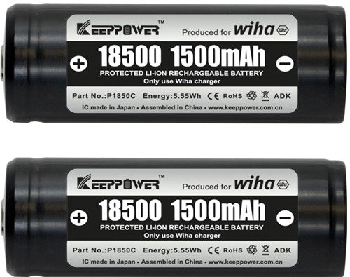 Load image into Gallery viewer, Wiha 41914 | accuset 18500 li-ion | 2 stuks (2x 1.5ah accu + lader) - 41914
