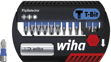 Wiha bitset flipselector t-bit 25 mm phillips, pozidriv, torx® 14-delig 1 4 c6,3 - 41824 - 41824
