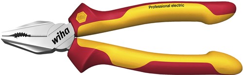 Wiha combinatietang professional electric met dynamicjoint® en optigrip met extra lang snijvlak | 180 mm | 7 - 27418 - 27418