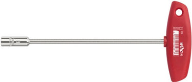 Wiha dopsleutel met dwarsgreep zeskant hoogglans vernikkeld | 7 x 125 mm - 968 - 00968